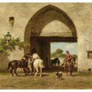 Oude Stadspoort Wijk Bij Duurstede by Willem Carel Nakken