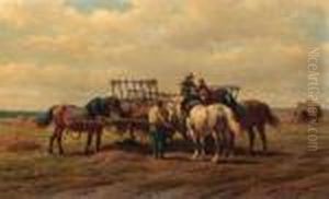 The Hay Harvest by Willem Carel Nakken