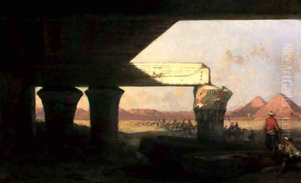 Egyptian Landscape with a Distant View of the Pyramids, 1862 - view 1