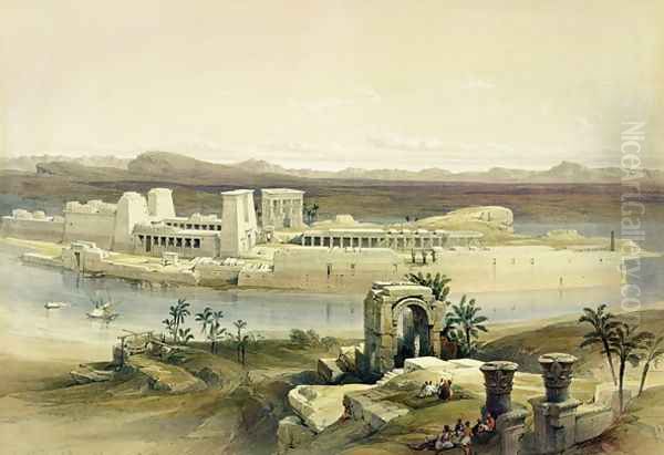General View of the Island of Philae, Nubia, from Egypt and Nubia, Vol.1 - view 1