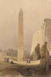 Obelisk at Luxor, from Egypt and Nubia, Vol.1 by David Roberts