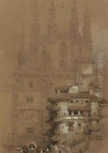 The Chapter House, Burgos Cathedral, 1832 by David Roberts
