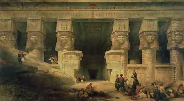 The Temple of Dendera, Upper Egypt, 1841 - view 1