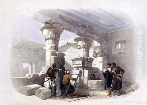Deir Al-Madinah, Thebes, from Egypt and Nubia, Vol.1 by David Roberts