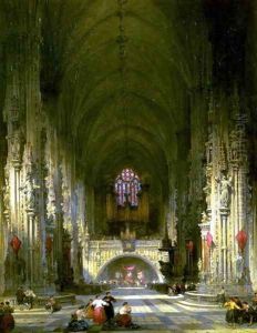 Interior, St. Stephens Vienna by David Roberts