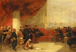 Interview with the Viceroy of Egype at His Palace in Alexandria by David Roberts