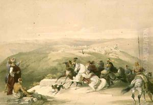 Sabaste, ancient Samaria, April 17th 1839, plate 44 from Volume I of The Holy Land, engraved by Louis Haghe 1806-85 pub. 1842 by David Roberts