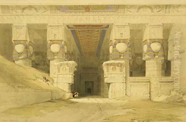 Facade of the Temple of Hathor, Dendarah, from Egypt and Nubia, Vol.1 - view 1