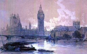 The Houses of Parliament by David Roberts