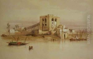 The Aqueduct of the Nile, from the Island of Rhoda, Cairo