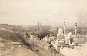 Cairo looking West, from Egypt and Nubia, Vol.3 by David Roberts