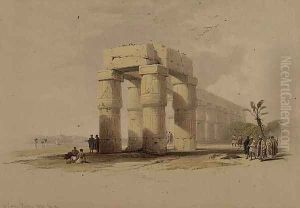 At Luxor, Thebes, Upper Egypt, from Egypt and Nubia, Vol.1 by David Roberts