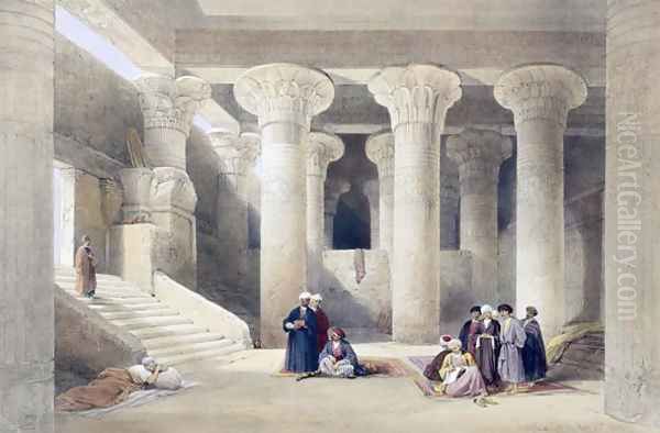 Interior of the Temple at Esna, Upper Egypt, from Egypt and Nubia, Vol.1 - view 1