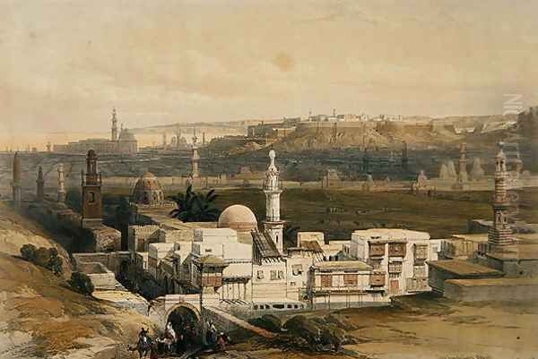 Cairo from the Gate of Citizenib, looking towards the Desert of Suez, from Egypt and Nubia, Vol.3 - view 1