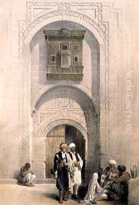 Modern Mansion, showing the Arabesque architecture of Cairo, from Egypt and Nubia, Vol.3 by David Roberts