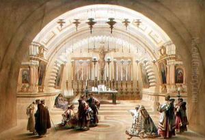 Jerusalem, April 10th 1839, plate 26 from Volume I of The Holy Land, engraved by Louis Haghe 1806-85 pub. 1842 by David Roberts