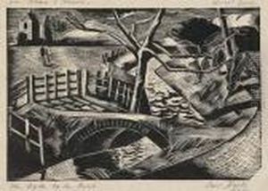 The Dyke By The Road by Paul Nash