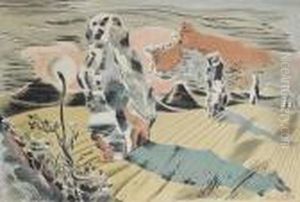 Landscape With Megaliths by Paul Nash