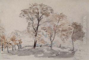 Landscape With Trees by Paul Nash