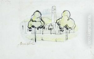 The Churchyard by Paul Nash