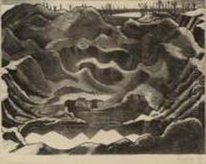 The Crater, Hill 60 (postan L1) by Paul Nash