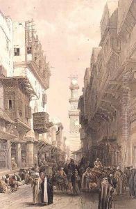 Mosque El Mooristan, Cairo, from Egypt and Nubia, Vol.3 by David Roberts