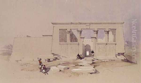 Temple at Wady Dabod, Nubia 1849 - view 1
