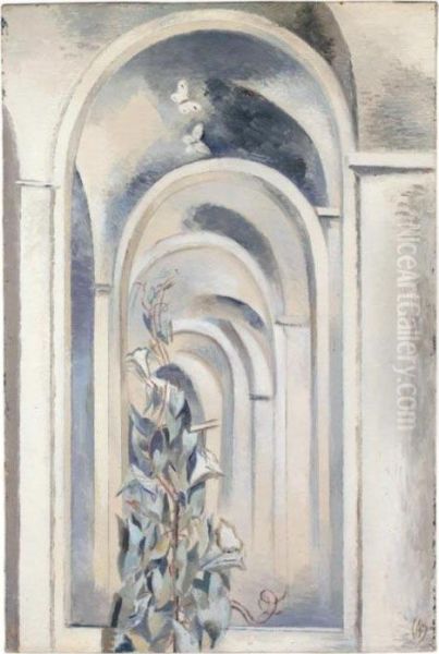 Mirrored Hall With Convolvulus - view 1