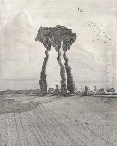 The Three by Paul Nash