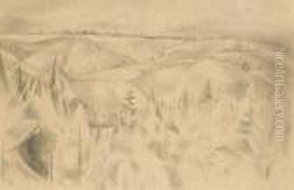 Landscape With Pines - view 1