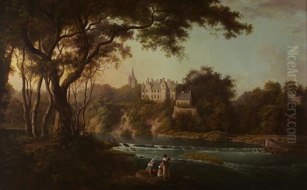 Brechin Castle From The River - view 1
