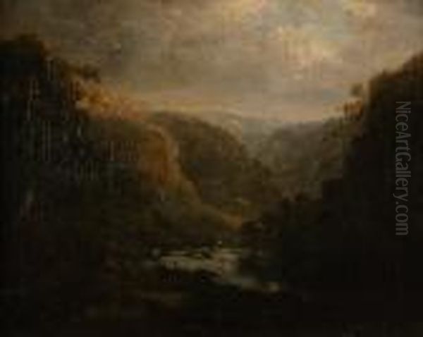 Castle Overlooking A River Valley - view 1