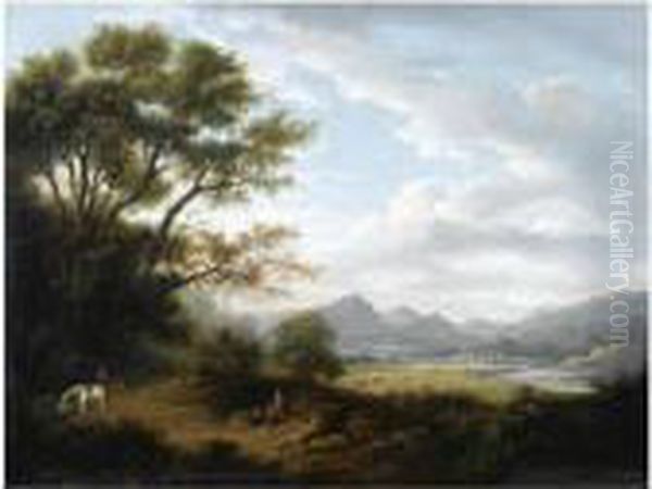 Landscape With Perth Bridge In The Distance; Perthshirelandscape - view 1