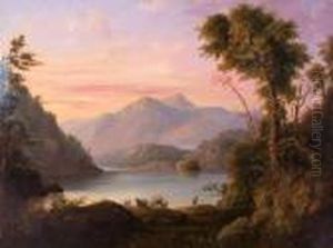 Sheep Grazing By A Highland Loch by Alexander Nasmyth