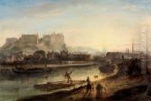 "view Of Edinburgh Castle". by Alexander Nasmyth