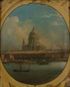 A View Of London, St Paul's Beyond by Alexander Nasmyth