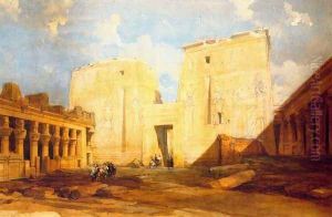 Under the great door of Philae by David Roberts