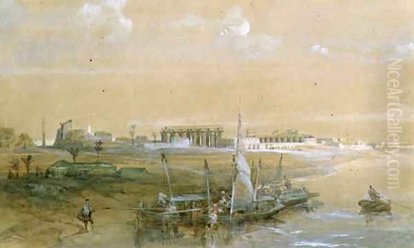 Luxor on the Nile, 1839 - view 1