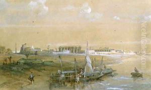 Luxor on the Nile, 1839 by David Roberts