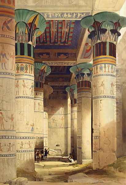 View under the Grand Portico, Philae, from Egypt and Nubia, Vol.1 - view 1