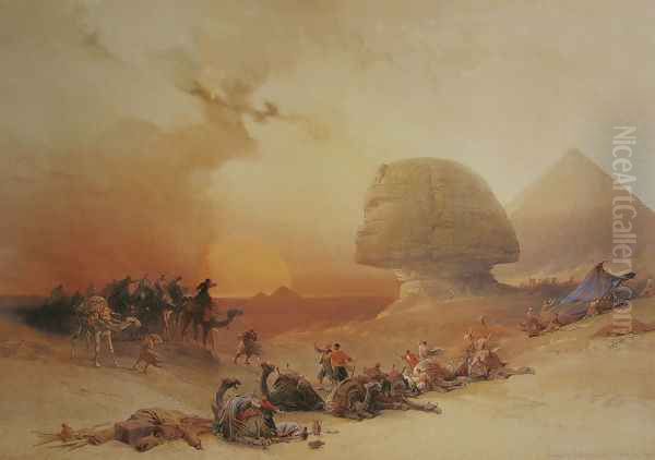 The simoon in the desert - view 1