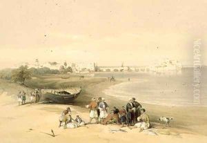 Sarda, ancient Sidon, April 28th 1839, plate 73 from Volume II of The Holy Land, engraved by Louis Haghe 1806-85 pub. 1843 by David Roberts