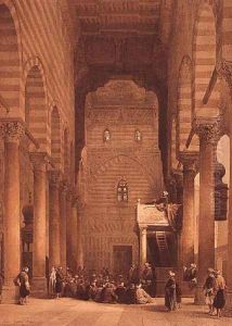 Interior of Mosque of the Metwalys by David Roberts