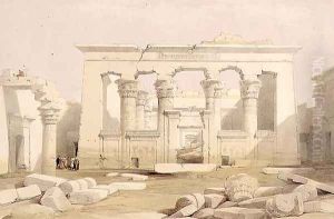 Portico of the Temple of Kalabshah, from Egypt and Nubia, Vol.1 by David Roberts