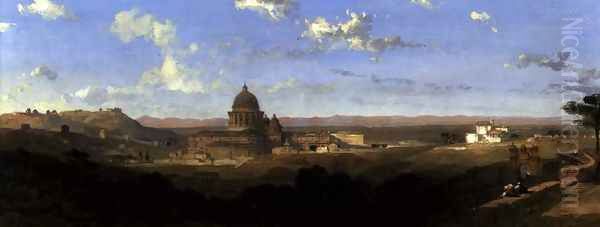 St. Peters, looking Back on Rome, 1853 - view 1