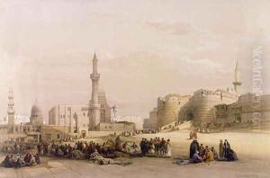 The Entrance to the Citadel of Cairo, from Egypt and Nubia, Vol.3 by David Roberts