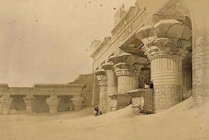 Temple of Horus, Edfu, from Egypt and Nubia, Vol.2 by David Roberts