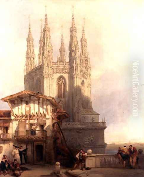 The Entrance to the North Transept, Burgos Castle, 1835 - view 1