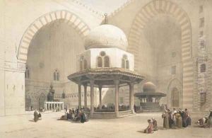 Interior of the Mosque of the Sultan El Ghoree, Cairo, from Egypt and Nubia, Vol.3
