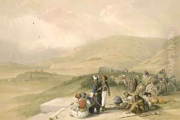Jacobs Well at Shechem, April 17th 1839, plate 40 from Volume I of The Holy Land, engraved by Louis Haghe 1806-85 pub. 1842 - view 1